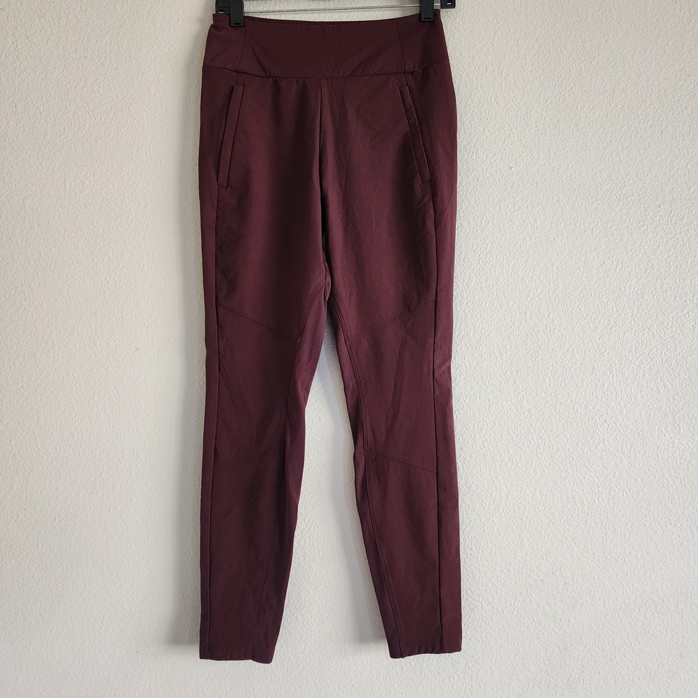 Athleta Maroon Track Pants - Picture 2 of 13